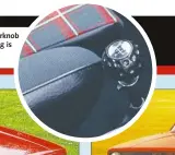  ??  ?? The MkI’s golf ball gearknob and tartan seat stitching is mimicked by today’s Golf GTI models.