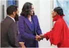  ?? ?? Bow (Tracee Ellis Ross) meets the former First Lady.
