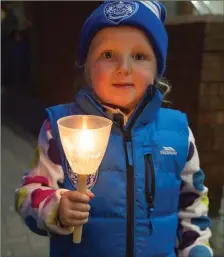  ?? Mia Leane at the memorial parade in Tralee. ??