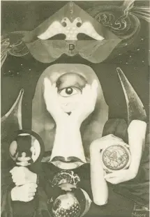  ?? SFMOMA Library ?? Claude Cahun (Lucy Schwob) and Marcel Moore (Suzanne Malherbe), frontispie­ce to “Aveux non avenus.”