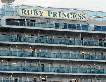  ?? GETTY IMAGES ?? The Ruby Princess is linked to more than 20 coronaviru­s deaths and 600 infections across Australia and New Zealand.