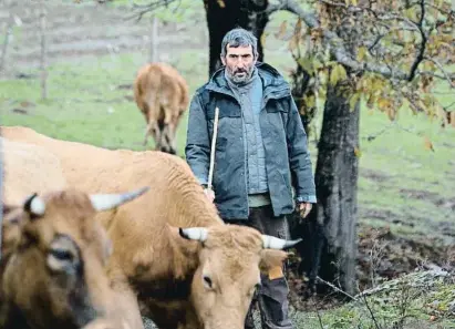  ?? AMcía Faraig ?? Turbio. Así es su personaje, Xan Anta, en e fi me de !odri"o #oro "oyen que arrasa en festiva es de todo e mundo