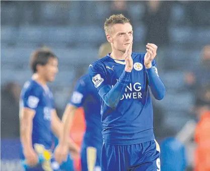  ??  ?? Leicester City’s English striker Jamie Vardy.