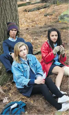  ?? FILMRISE ?? The Miseducati­on of Cameron Post, starring Forrest Goodluck, left, Chloë Grace Moretz and Sasha Lane, won at Sundance.