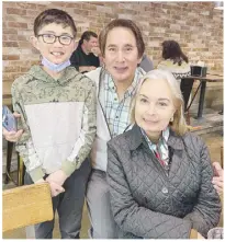  ?? ?? The author with former actor Matt Ranillo and his grandson