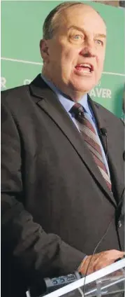  ??  ?? B.C. Green Party Leader Andrew Weaver, left, B.C. NDP Leader John Horgan and B.C. Liberal Leader Christy Clark.
