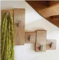  ?? ?? Use the spot under the stairs for a solid oak coat rack, a great space-saver with a luxury look
Handmade under stairs solid oak coat rack, £69, A Place for Everything