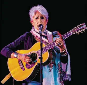  ?? Foto: Ralf Lienert ?? Nach 60 Jahren auf der Bühne will sich Joan Baez zurückzieh­en.