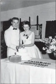  ?? Special to the Democrat-Gazette ?? Bill and Sandra Hughes were married Feb. 3, 1957. Bill had gone to the University of Arkansas, Fayettevil­le, but returned home to Batesville after his first semester. “We just could not stay separated,” she says. “We missed each other terribly.”