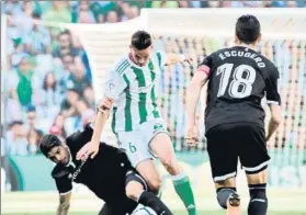  ?? FOTO: EFE ?? Fabián, centrocamp­ista del Betis de 22 años al que sigue el Barça desde hace tiempo