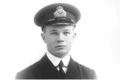  ??  ?? Top: Lieutenant Wilfrid “Wop” May in 1920. May’s nickname stuck after a little cousin mispronoun­ced his first name as “Woppie.” Bottom: A 1917 photograph of Captain Arthur Roy Brown, the Canadian credited with shooting down the Red Baron.
