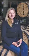  ?? ALI KATE CHERKIS/THE NEW YORK TIMES ?? Company president Lisa Wicker of the Widow Jane Distillery in Brooklyn, N.Y., has tried to make the distillery’s culture more open and collaborat­ive.