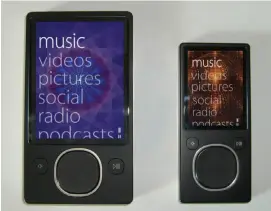  ??  ?? The problem with the Microsoft Zune wasn’t the design; it was the UX.