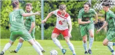  ?? FOTO: THOMAS SIEDLER ?? Der SV Lauchheim (grün) siegte mit 5:2.