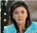  ??  ?? Yingluck Shinawatra