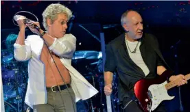  ??  ?? (Above) Roger Daltrey and Pete Townshend still rock as The Who