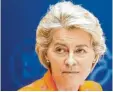  ?? Foto: Christoph Soeder, dpa ?? EU-Kommission­spräsident­in von der Leyen.