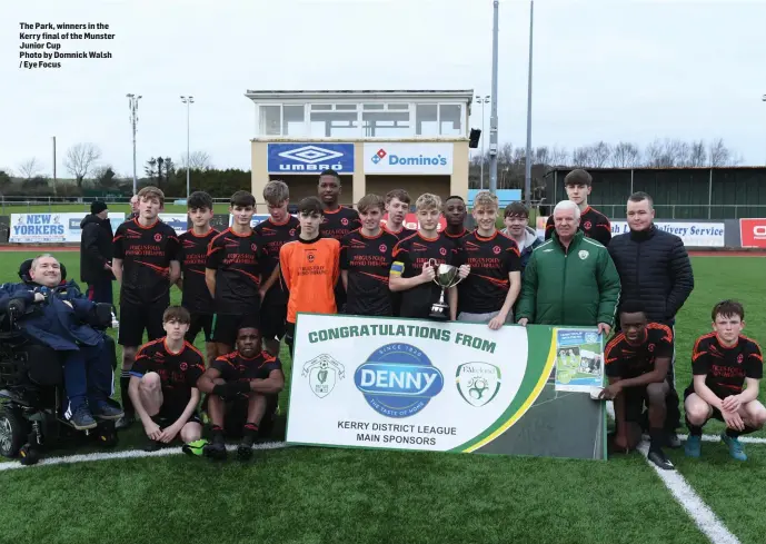  ?? The Park, winners in the Kerry final of the Munster Junior Cup
Photo by Domnick Walsh / Eye Focus ??