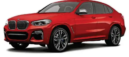  ??  ?? BMW says its 2019 X4 now comes with sportier proportion­s, with wider tracks, the latest-generation suspension settings, a lower center of gravity and improved aerodynami­cs.