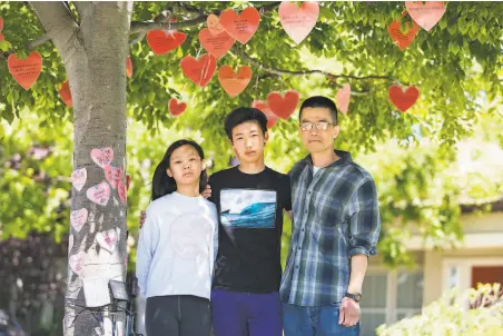  ?? Photos by Nina Riggio / Special to The Chronicle ?? William Kuo said he will try to pick up the mantle for his late wife and teach daughter Natalie and son Thomas to be fearless.