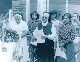  ?? FOTOS: EL HERALDO ?? A sus 22 años, sor María Rosa recibió sus votos religiosos en 1949 ya que siguió el llamado de Dios a sus seis años de edad.