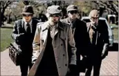  ?? MPAA rating: Running time: SUNDANCE INSTITUTE ?? Evan Peters, left, Jared Abrahamson, Blake Jenner and Barry Keoghan are featured in “American Animals.”R (for language throughout, some drug use and brief crude/ sexual material) 1:56