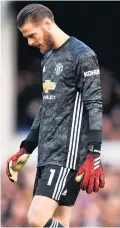  ??  ?? Rough patch: David de Gea has made a number of errors