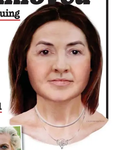  ??  ?? Police appeal: An artist’s impression of the unknown lady