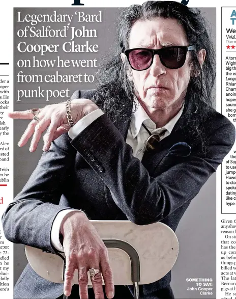  ?? ?? something to say: John Cooper Clarke