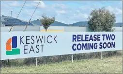  ?? PHOTO: DUBBO PHOTO NEWS/STEVE COWLEY ?? Building and real estate industry spokespeop­le have welcomed council’s release of more land in Keswick Estate, but say it’s a “drop in the ocean” in what’s needed to address Dubbo’s housing crisis.