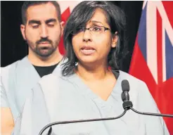  ?? RICHARD J. BRENNAN TORONTO STAR ?? OMA president Dr. Nadia Alam said the associatio­n’s leaders are confident “the profession can work through the relativity challenge without fracturing, and that the overwhelmi­ng number of OMA doctors support the OMA’s role as their bargaining agent.”