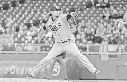  ?? DENNY MEDLEY/USA TODAY ?? Reliever Ryne Stanek has been an opener: Of his first 13 appearance­s, eight were as a starter. “I thought it was weird,” he said of the concept the Rays introduced in 2018.