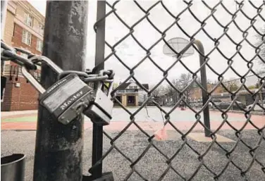  ?? GETTY IMAGES ?? A public school in Brooklyn waits to open on Sept. 21. It is not clear whether repairs to the ventilatio­n systems in all of the 10 shuttered schools will be completed by opening day.