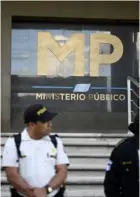  ?? AFP ?? La denuncia se planteó contra el número dos del Ministerio Público, Ángel Pineda.