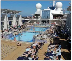  ?? Rick Steves’ Europe/RICK STEVES ?? To avoid the worst cruise ship crowds, use amenities such as swimming pools during off-peak hours.