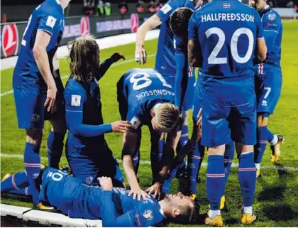  ?? AP ?? Islandia jugará por primera vez un Mundial y espera repetir la sorpresa de la pasada Eurocopa.