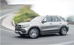  ??  ?? The 2020 Mercedes-Benz GLE is taller, longer and wider than the previous model.