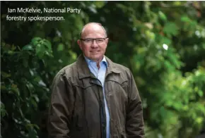  ?? ?? Ian McKelvie, National Party forestry spokespers­on.