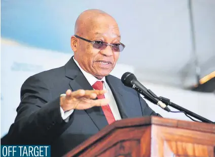  ?? Picture: GCIS. ?? SA’s economy will likely fail to meet the 1.1% annual growth targeted by the government, President Jacob Zuma told delegates at the ANC policy conference yesterday, reports