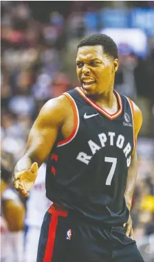  ?? ERNEST DOROSZUK/FILES ?? Kyle Lowry says “things didn’t heal as quickly as we thought they would.” The five-time all-star was off to one of the best starts to a season of his career when he got injured.