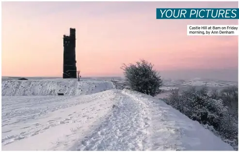  ??  ?? Castle Hill at 8am on Friday morning, by Ann Denham