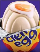  ??  ?? Prized? A white Creme Egg