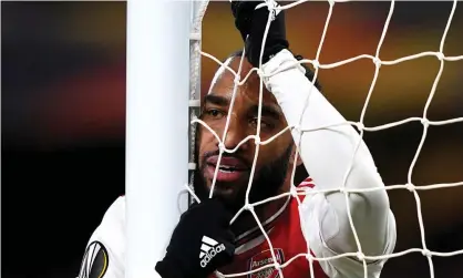  ??  ?? Alexandre Lacazette was reminded of his responsibi­lities by Arsenal less than two years ago and his future at the club has come into question during recent months. Photograph: John Walton/PA