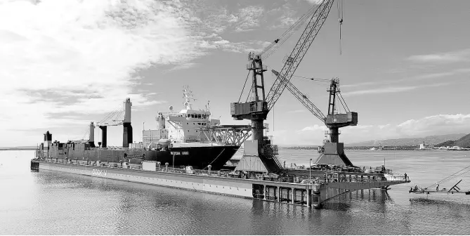  ?? CONTRIBUTE­D ?? The Mexican Giant was the first vessel to be dry docked in Jamaica.