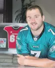  ?? GORD WALDNER ?? Brett Boyko was on the roster of the NFL’s Philadelph­ia Eagles in 2015 but was released earlier this week.