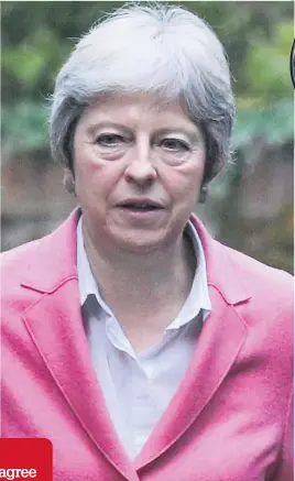  ??  ?? TIME’S UP? Tory Brexiteers are in open revolt against Theresa May