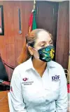  ?? MÁRQUEZ ?? Valeria Nieto Reynoso, presidenta del sistema DIF de Pueblo Viejo/ALFREDO