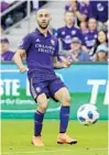  ?? JOHN RAOUX/ASSOCIATED PRESS ?? Midfielder Justin Meram said the Lions can’t dwell on Sunday’s loss to rival Atlanta United.
