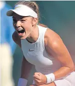  ??  ?? Katie Swan: Beat world number 36 Irina-Camelia Begu.