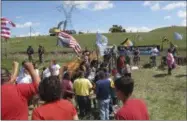  ?? AP FILE PHOTO ?? Native Americans protest the Dakota Access oil pipeline near the Standing Rock Sioux Reservatio­n in southern North Dakota. A weekend film festival on the reservatio­n aims to bolster the anti-pipeline movement that blossomed